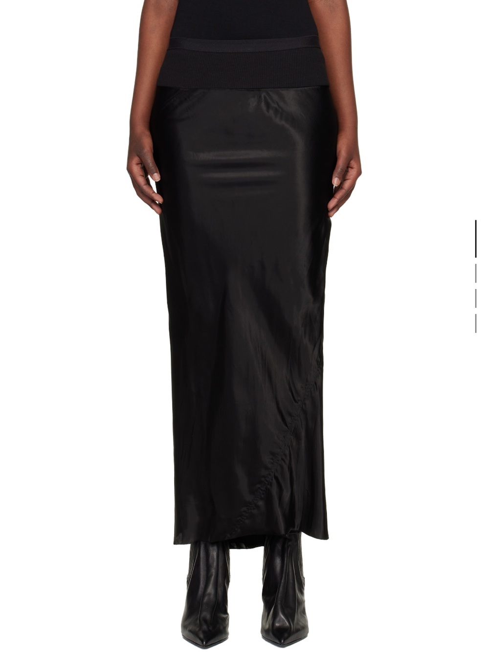 Rick Owens Black Maxi Skirt - Picture 3 of 9